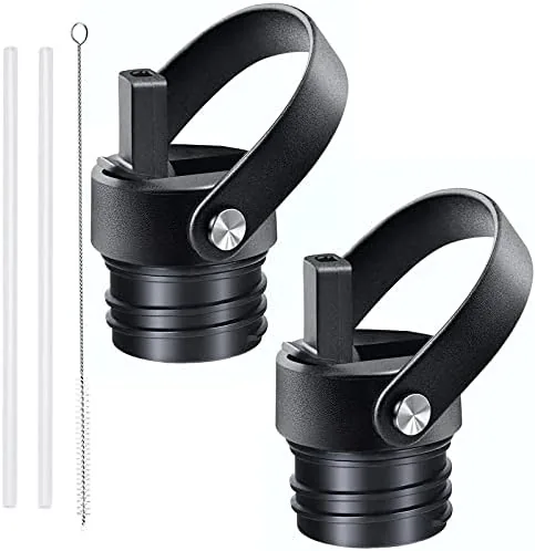 hydrofest straw lid for hydroflask standard mouth water bottlestraw lid flexible handle fit hydro flask standard mouth 12 18 21 24oz sports straw cap flip top lid accessories